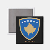 Kosovo-Wappen-Magnet Magnet (Vorderseite/Rückseite)
