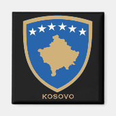 Kosovo-Wappen-Magnet Magnet (Vorne)