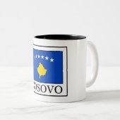 Kosovo Zweifarbige Tasse (VorderseiteRechts)