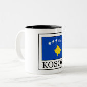 Kosovo Zweifarbige Tasse (Vorderseite Links)