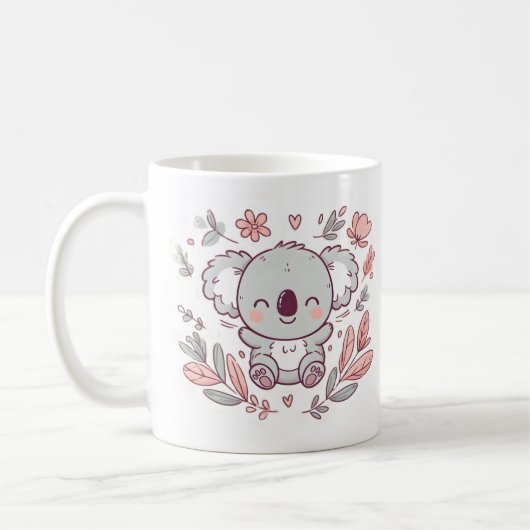 Kostbar Koala mit Whimsikischer Charm Kaffeetasse (Links)