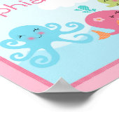 Kostbar unter dem Meer Rosa/Girl Poster/Print Poster (Ecke)