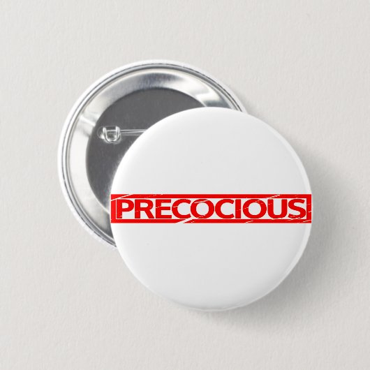 Kostbare Briefmarke Button (Vorne & Hinten)