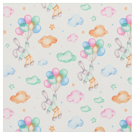 Kostbare Bunnies Fabric Stoff (Nahaufnahme)