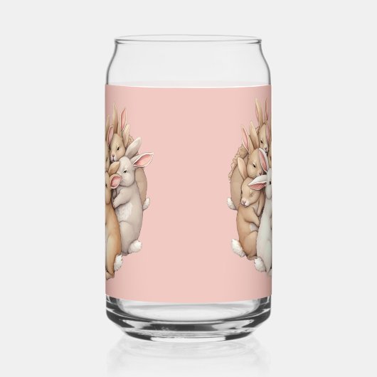 Kostbare Bunnies in einer gemütlichen, pastellfarb Dosenglas (Rechts)