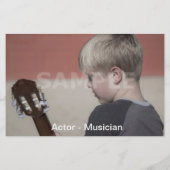 Kostbare Comp Cards für Modell Flyer (Hinten)