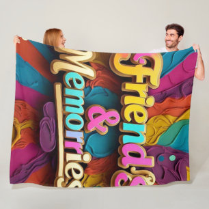 "Kostbare Freundschaft" Fleecedecke