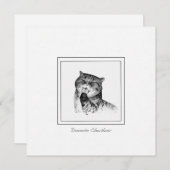 Kostbare, häusliche Kurzatmigkatekarte Mitteilungskarte (Vorne/Hinten)