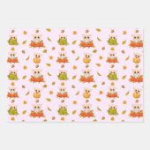 Kostbare Herbsthüllen 2 Papierblätter Geschenkpapier Set (Vorderseite 3)