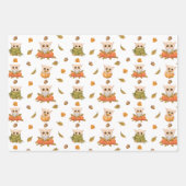 Kostbare Herbsthüllen 2 Papierblätter Geschenkpapier Set (Vorderseite 2)