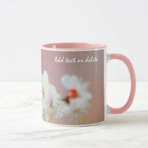Kostbare japanische Aprikosenblüten Tasse