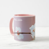 Kostbare japanische Aprikosenblüten Tasse (Vorderseite Links)