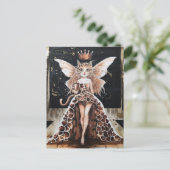 Kostbare Kaffee-Katzenzucht auf der Mode-Show Postkarte (Stehend Vorderseite)