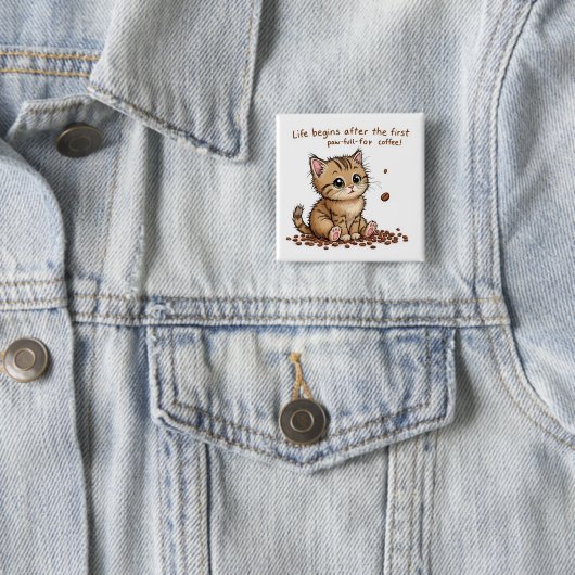 Kostbare Kaffeeküche Wand Kunst Button (Beispiel)