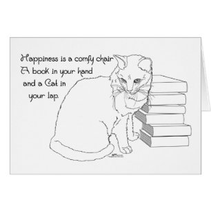 Kostbare Katze mit Büchern