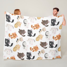 Kostbare Katzen drucken Fleecedecke