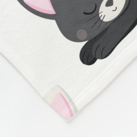 Kostbare Katzen drucken Fleecedecke (Ecke)