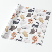 Kostbare Katzen drucken Geschenkpapier (Ungerollt)