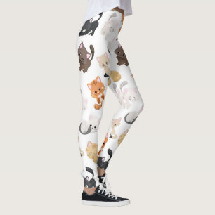 Kostbare Katzen drucken Leggings