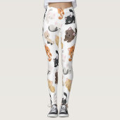 Kostbare Katzen drucken Leggings (Vorderseite)