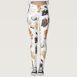 Kostbare Katzen drucken Leggings