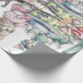 Kostbare Katzen in der Küche Geschenkpapier (Ecke)