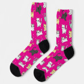 Kostbare Kawaii Cats Muster Socken (Linkes Detail)