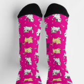 Kostbare Kawaii Cats Muster Socken (Oben)