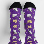 Kostbare Kawaii Cats Muster Socken (Oben)