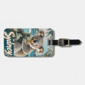 Kostbare Koala mit Sydney Harbour Bridge Gepäckanhänger (Vorderseite horizontal)