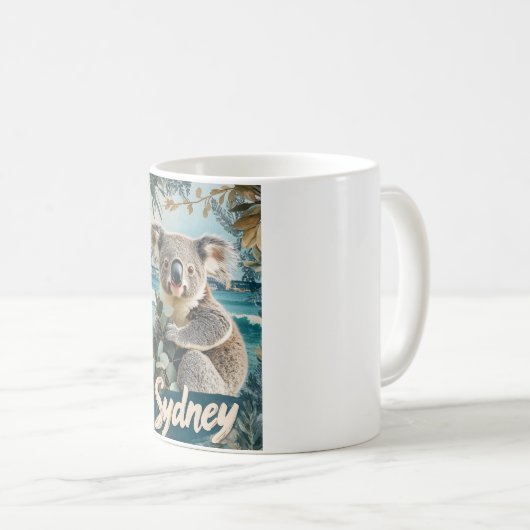 Kostbare Koala mit Sydney Harbour Bridge Kaffeetasse (VorderseiteRechts)