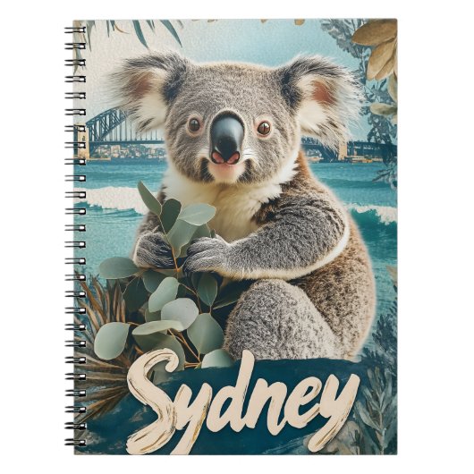 Kostbare Koala mit Sydney Harbour Bridge Notizblock (Vorderseite)