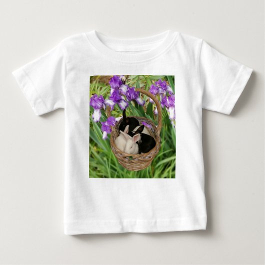 Kostbare Körbe für Baby Bunnies Baby T-shirt (Vorderseite)