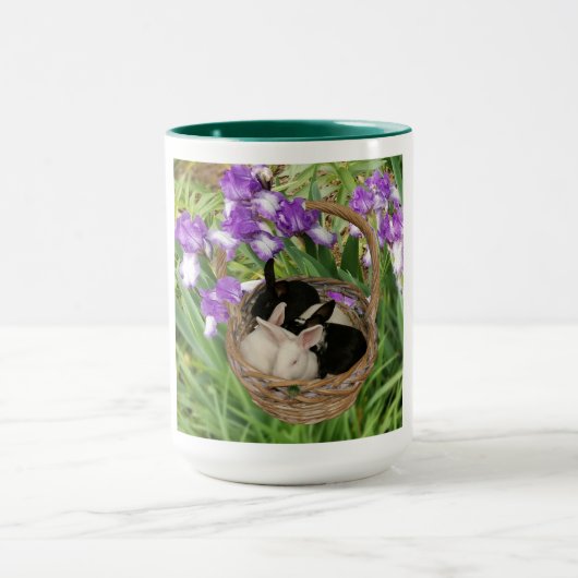 Kostbare Körbe für Baby Bunnies Tasse (Zentrum)