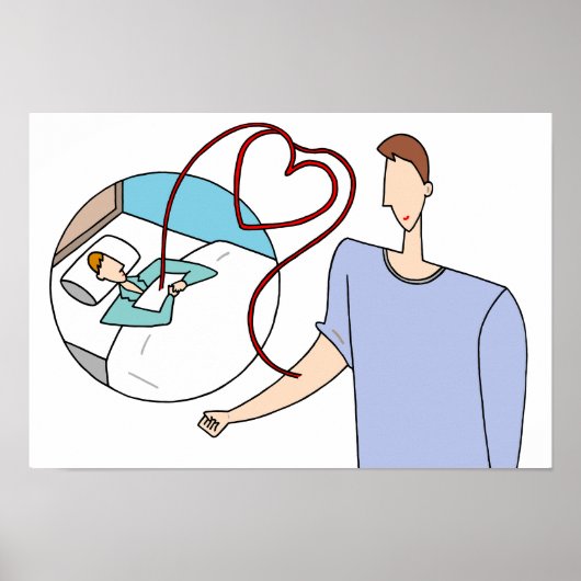 Kostbare Leben, durch Herzen verbunden. Poster (Vorne)