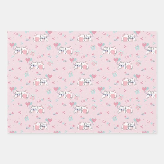 Kostbare Liebe Geschenkpapier Set (Vorderseite)