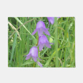 Kostbare lila Glockenblumen Türmatte (Vorderseite)