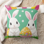 Kostbare Osterbäume mit dekorativen Eiern Kissen (Decke)