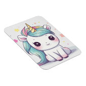 Kostbare Pastel Kawaii Einhorn Magnet (Rechte Seite)