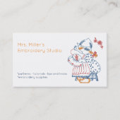 Kostbare Stickereimuster Visitenkarte (Vorderseite)