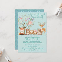 Kostbare Waldtiere Baby Shower