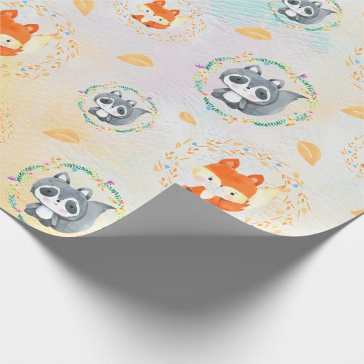 Kostbare Wasserfarbenkritter Geschenkpapier (Ecke)