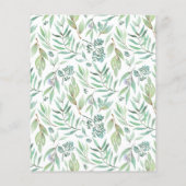 Kostbare Woodland Babydusche Einladung (Rückseite)