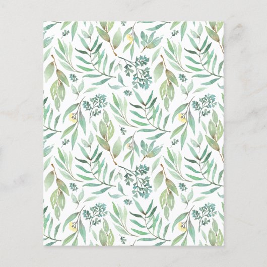 Kostbare Woodland Babydusche Einladung (Rückseite)