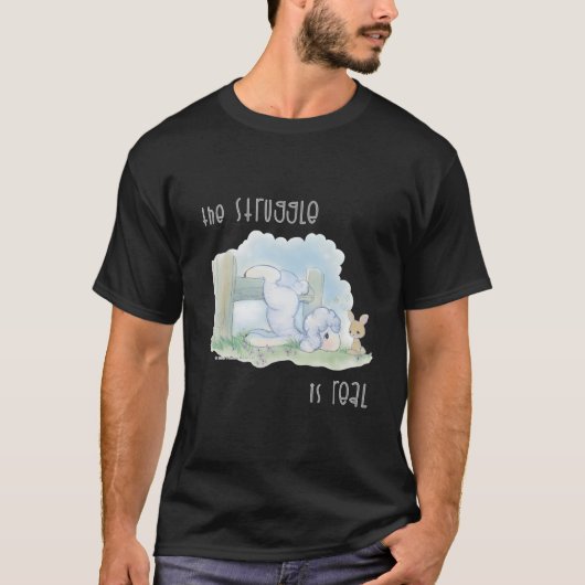 Kostbare Worte Der Kampf Ist Echt T-Shirt (Vorderseite)