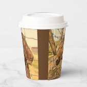 Kostbare Ziege - Papiercup Pappbecher (Links)
