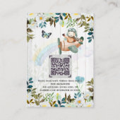 Kostbarer QR-Code für ein Baby-Gedicht Begleitkarte (Rückseite)