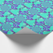 Kostbares Blau Geschenkpapier (Ecke)