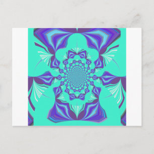 Kostbares Blau Postkarte