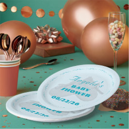Kostbares Bündel Junge Baby Shower Pappteller